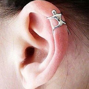 Person Ear Cuff Earring Crawler Earring